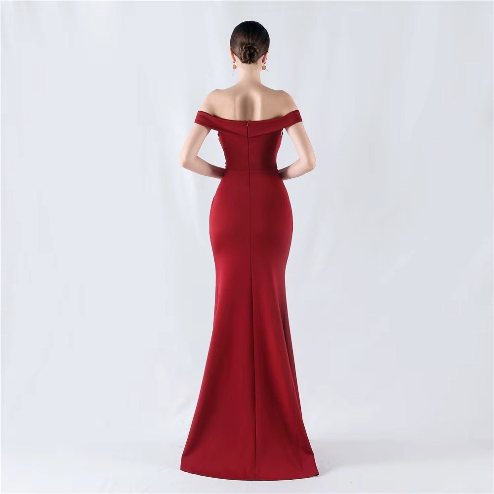 Vestido Largo de Fiesta con Hombros Descubiertos - Modelo EV1000 — vista 4