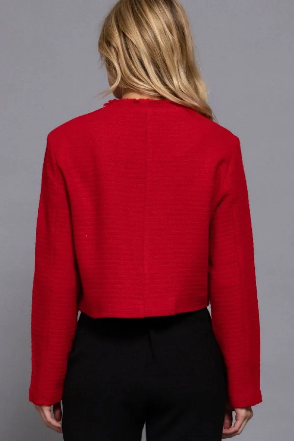 Chaqueta De Tweed Con Botones J14810