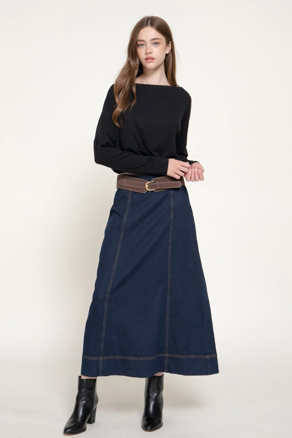 Falda Midi Strech S15547