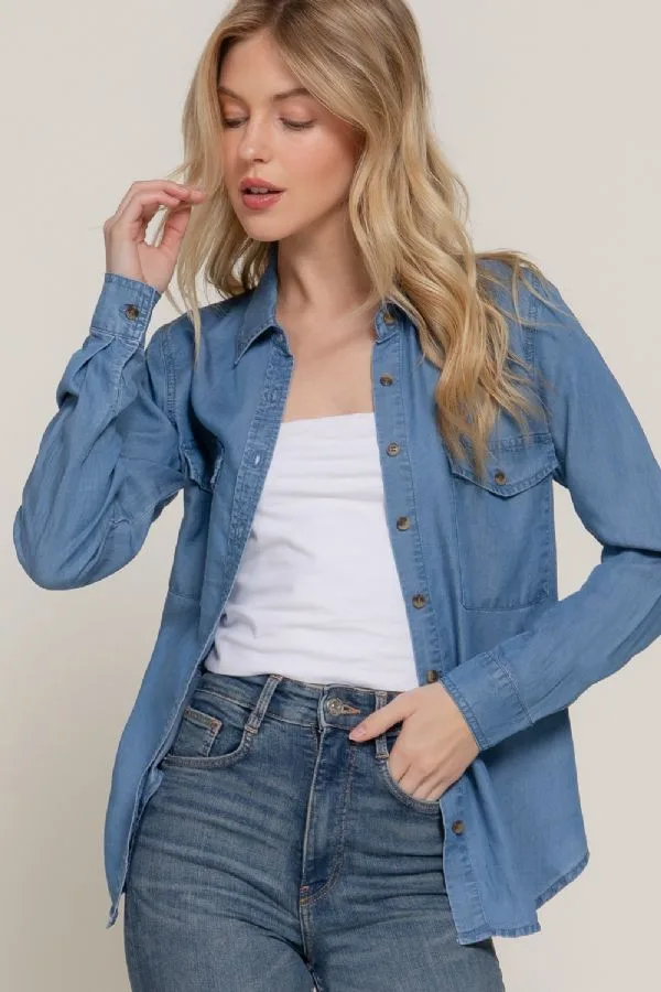 Camisa Mezclilla T13765