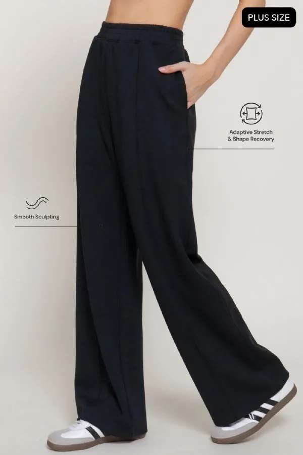 Pantalon Pierna Ancha Suave P75155 (plus Size)