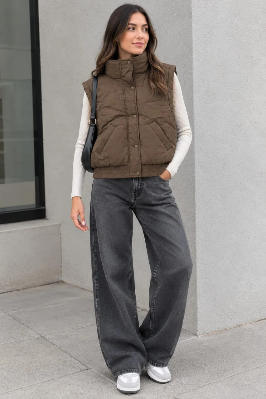 Chaleco Casual Acolchado Estilo Puffer Para Dama – Modelo Cr3102 — vista 1