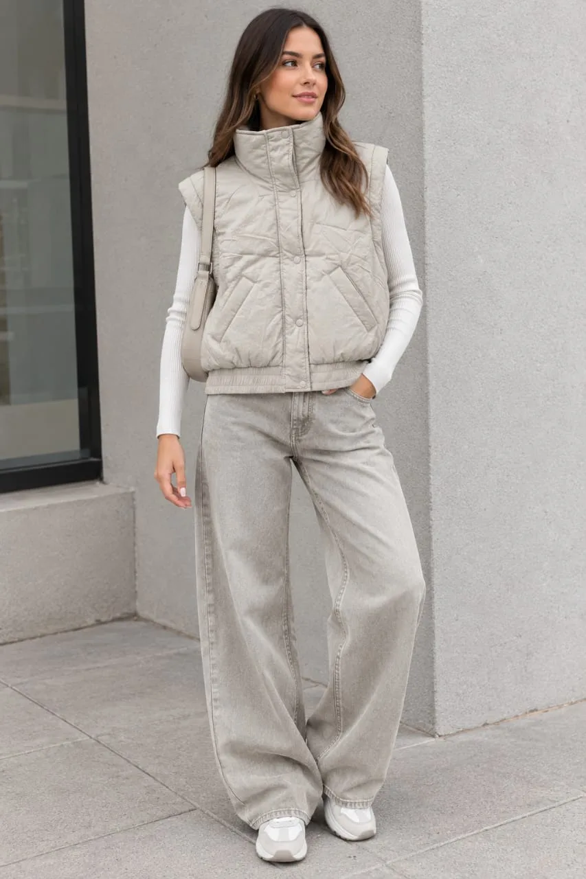 Chaleco Casual Acolchado Estilo Puffer Para Dama – Modelo Cr3102 — vista 2