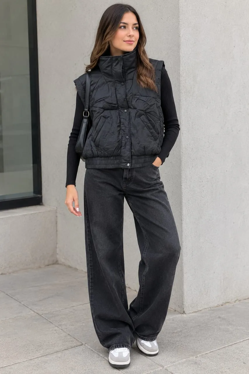 Chaleco Casual Acolchado Estilo Puffer Para Dama – Modelo Cr3102 — vista 3