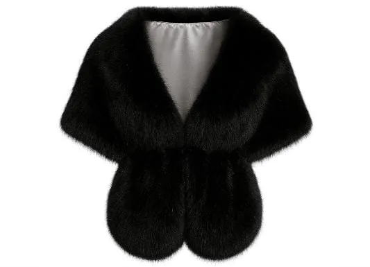 Estola De Piel Sintética Para Vestido De Gala Y Fiesta – Modelo 200307 — vista 3