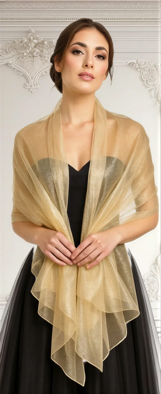 Chalina De Gasa Brillante Para Vestido De Fiesta Y Gala – Modelo 224