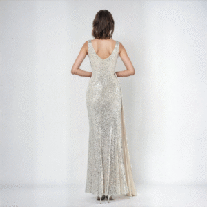 VESTIDO EV703 APRICOT ATRAS
