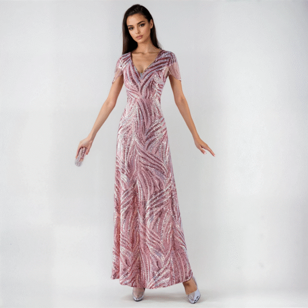 Vestido Largo Lentejuelas EV811